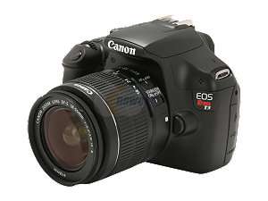   Black 12.2 MP 2.7 230k LCD Digital SLR Camera with EF S 18 55mm Lens