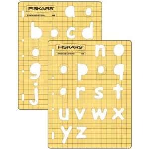  Fiskars ShapeTemplate Alphabet Lowercase, No.3 Arts 