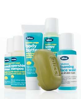   Lemon + Sage Sinkside Six Pack Travel Set   Bath, Body & Spas