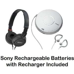 Sony Walkman Portable Skip Free CD Player & AM FM Radio with Earbud 
