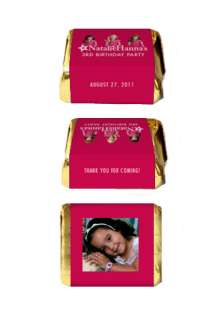 30 AMERICAN GIRL DOLL Birthday Party NUGGET LABELS  