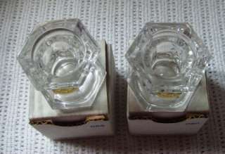 Princess House Set of 2 Lead Crystal Candle Holders  