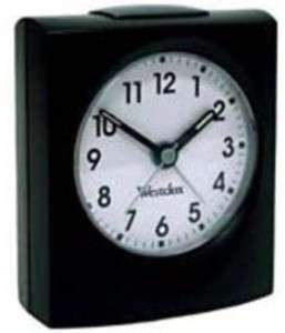   47311 Battery Operated Quartz Analog Alarm Clock 844220001009  