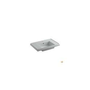  Tresham K 2758 1 95 Pedestal Sink Basin, Ice Grey