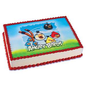 Angry Birds EDIBLE IMAGE cake decoration topper NEW  