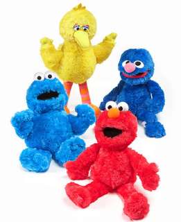 Gund Seasame Street Big Bird, Elmo, Cookie Monster or Grover Doll 