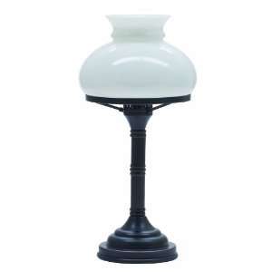   Table Lamp, Oil Rubbed Bronze with Opal Glass Shade