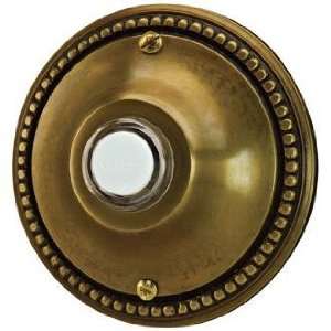  NuTone Round Antique Brass Wired Push Button Doorbell 