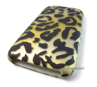 GOLD CHEETAH SKIN SPOTS HARD CASE COVER FOR APPLE IPHONE 3G 3GS PHONE 