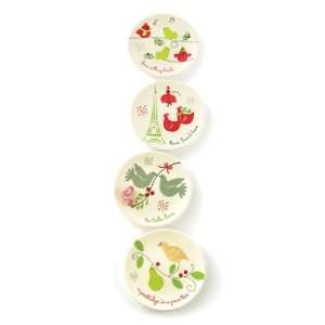  Holiday Appetizer Plates ( Set of 4 )