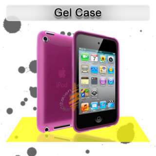 PINK SOFT TPU GEL SKIN CASE APPLE iPod Touch 4th GEN 4G  