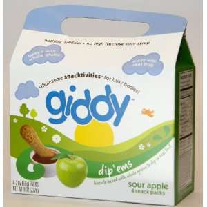 giddy sour apple dipems 8 4ct boxes (32 snacks)  Grocery 