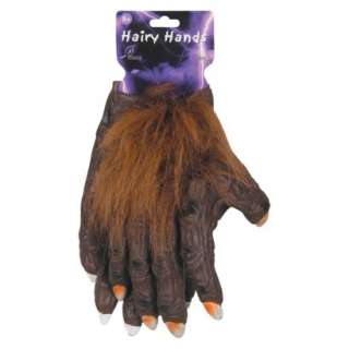 Adult Deluxe Hairy Werewolf Hands.Opens in a new window