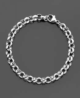 Rembrandt Charms Sterling Silver Rolo Bracelet