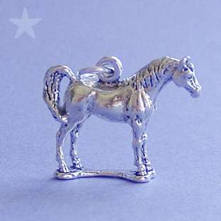 HORSE ARAB Sterling Silver Charm Pendant  