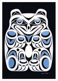 JOE WILSON Coast Salish ART CARD Design SPIRIT BEAR  