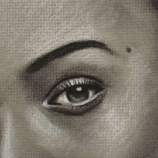 Beyonce charcoal portrait drawing by KYEGOMBE  
