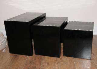 Art Deco Lacquer Nest Tables Side Table  