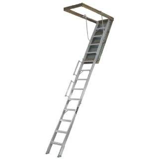 Louisville Ladder AL258P Everest Aluminum Attic Ladder 350 Pound 