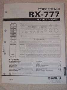Yamaha Service Manual~RX 777 Stereo Receiver  