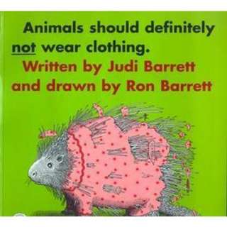 Animals Should Definitely Not Wear Clothing (Reissue) (Paperback 