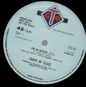 TOUCH OF CLASS im in heaven 12 1 sided promo a couple of light 