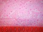 it s a girl baby shower nursery cotton fabric bty