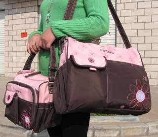   Carters Womens Mummy Baby Diaper Nappy Bag Mother Handbag Brown/Blue