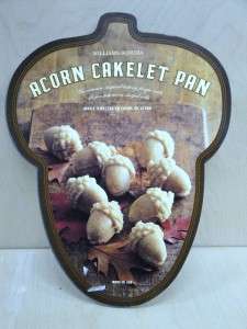 NEW Williams Sonoma Nordicware Acorn Cakelet cake pan Fall  