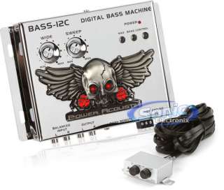 Power Acoustik BASS 12C Bass Driver/Epicenter/Processor 709483036598 