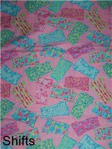 RARE TO PAULIE*PURPLE*BLUE**LILLY PULITZER FABRIC*18X18  