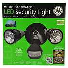 GE LED Motion Sensor Security Light Adjustable Angle & Settings 180 