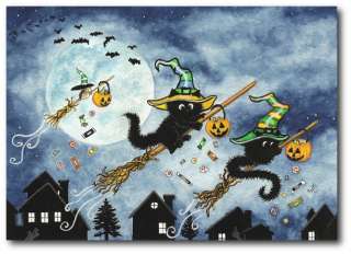 Peek & Boo Black Cats Halloween Hamster Witch Hat Trick or Treat 