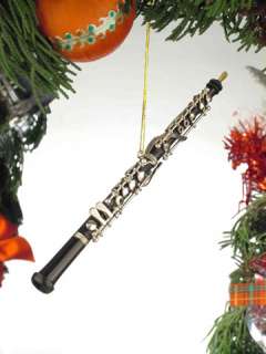 MINIATURE BLACK OBOE CHRISTMAS TREE ORNAMENT NEW  