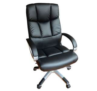 New PU Leather Executive Black High Back Manager Computer Office Chair 