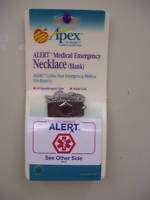 Medical Alert Necklace 24 with Wallet Card BLANK  