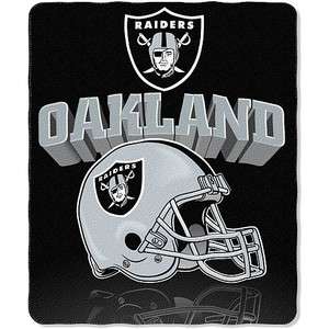 New 50x60 Oakland Raiders Fleece NFL Blanket Throw SALE  