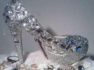 Luxury Completely Crystal Encrusted Wedding & Evening Shoes  