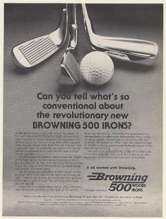 1978 Browning 500 Irons Golf Clubs Can You Tell Whats So Conventional 