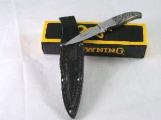 Browning Knives Escalade Gray Box Elder Burl Handle  