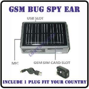 New Wireless GSM Sim Card Spy Mini Ear Bug Phone Device  