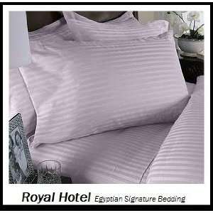  Royal Hotels 8pc Full size Bed in a Bag Striped Lilac 
