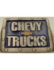 Chevy Truck Enamel Pewter Belt Buckle