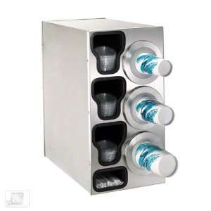   oz 3 Cup Beverage/Lid & Straw Countertop Dispenser