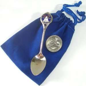 Vintage 1976 Bicentennial Souvenir Spoon & 1976 U.S. Drummer Quarter 