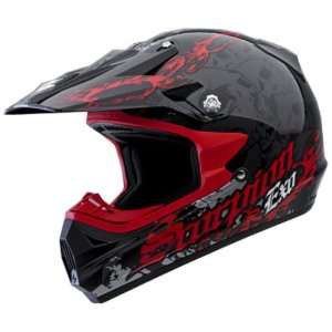   VX 24 Dirt Bike Motorcycle Helmet   Black/Red / 2X Large Automotive