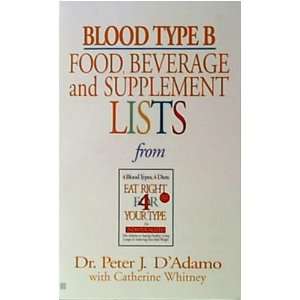 Books Blood Type B Food, Bev/Supplement Grocery & Gourmet Food