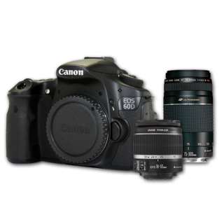 Canon EOS 60D DSLR Kit Canon 18 55mm IS & EF 75 300mm 4460B003 