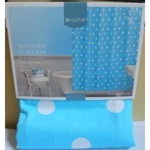    Essential Home Blue Polka Dot Shower Curtain