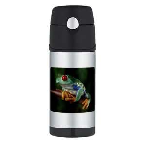    Thermos Travel Water Bottle Red Eyed Tree Frog 